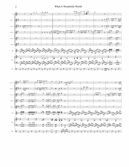 What A Wonderful World For Saxophone Quintet Page 2