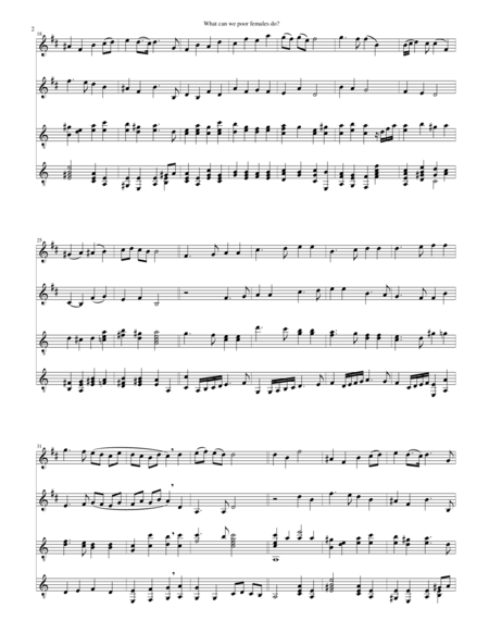 What Can We Poor Females Do For 2 Clarinets And 2 Guitars Page 2