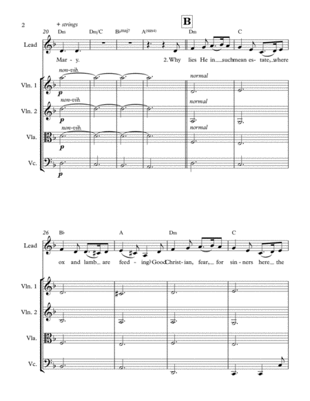 What Child Is This Congregational Choir And Strings Page 2