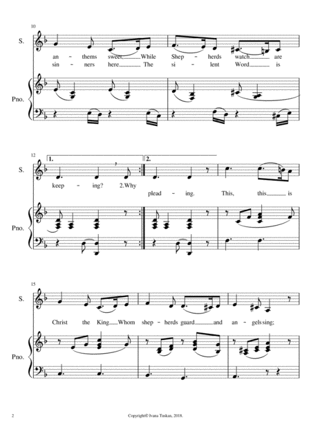 What Child Is This For Soprano Solo And Piano D Minor Page 2