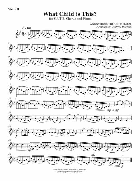What Child Is This Optional String Parts Page 2