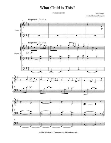 What Child Is This Piano Organ Pdf Page 2