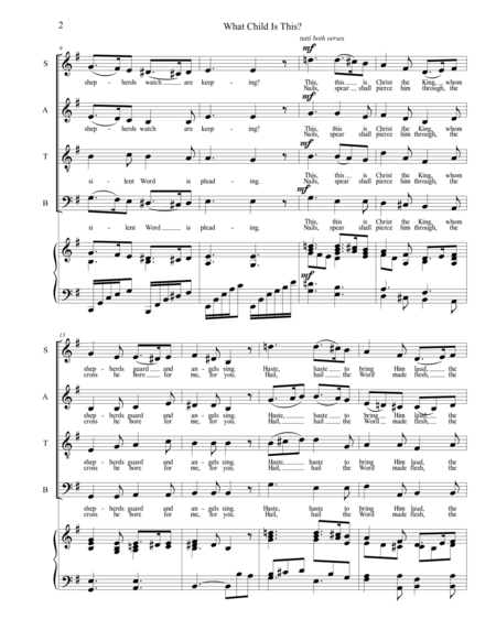 What Child Is This Satb Page 2