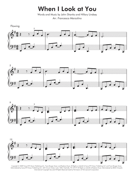When I Look At You Intermediate Piano Page 2