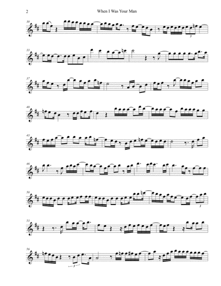 When I Was Your Man Original Key Trumpet Page 2