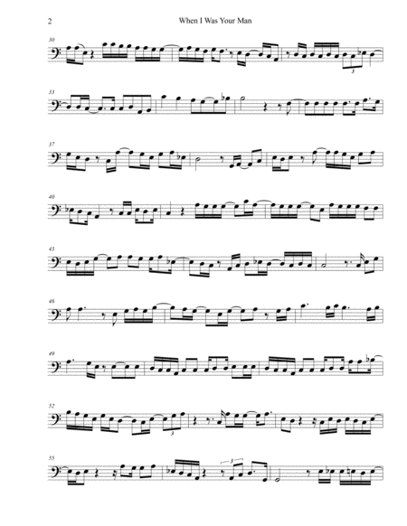 When I Was Your Man Original Key Tuba Page 2