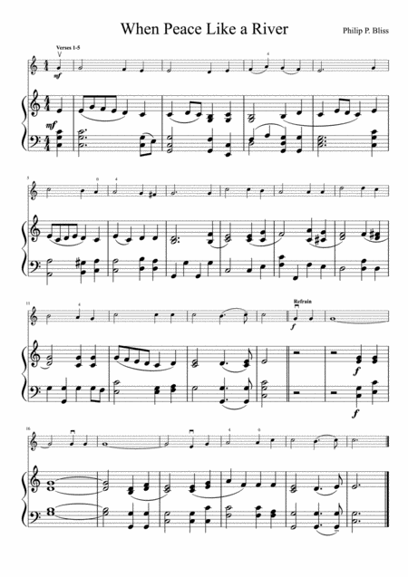 When Peace Like A River Violin And Piano Page 2