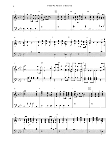 When We All Get To Heaven For 3 Octave Handbell Choir Page 2