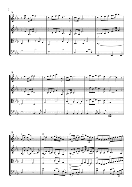 When You Believe By Stephen Schwartz String Quartet Page 2