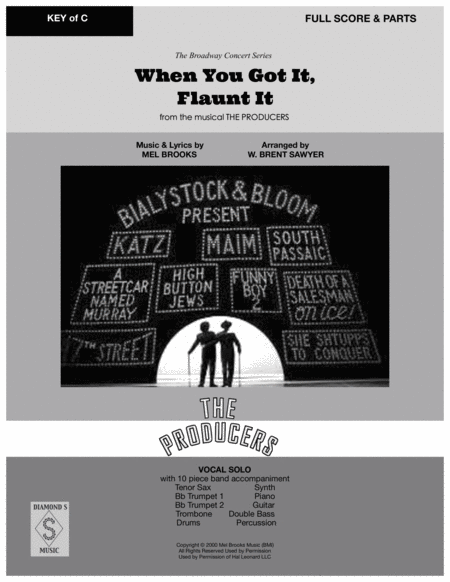 When You Ve Got It Flaunt It From The Producers Vocal Solo Key Of C With 10 Piece Band Full Score Parts Page 2