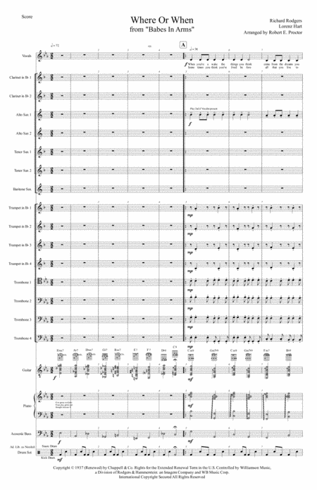 Where Or When For Jazz Or Dance Band Page 2