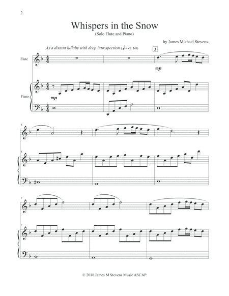 Whispers In The Snow Flute Piano Page 2