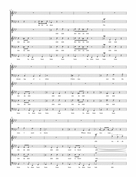 White Christmas A Cappella Ttbb Page 2