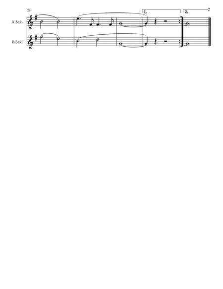 White Christmas Blanca Navidad Alto Sax And Bari Sax Duet Page 2