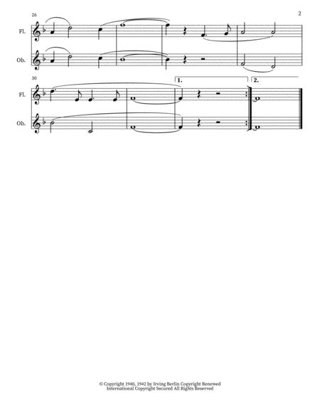 White Christmas Blanca Navidad Flute And Oboe Duet Page 2