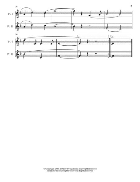 White Christmas Blanca Navidad Flute Duet Page 2