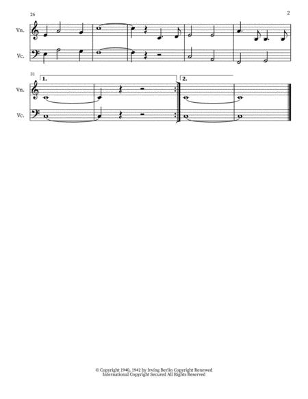 White Christmas Blanca Navidad Violin And Cello Duet Page 2
