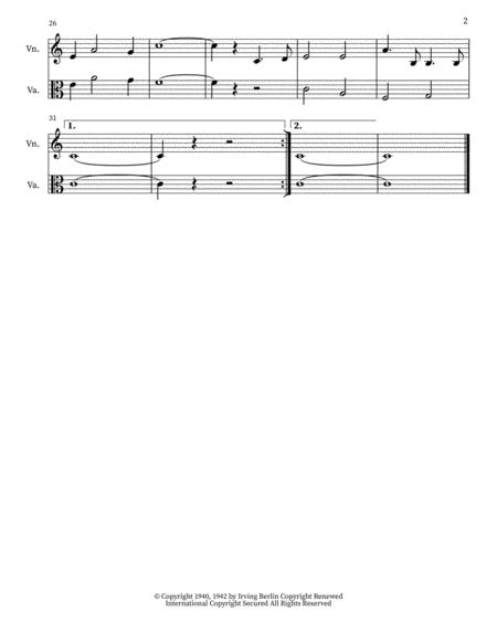 White Christmas Blanca Navidad Violin And Viola Duet Page 2