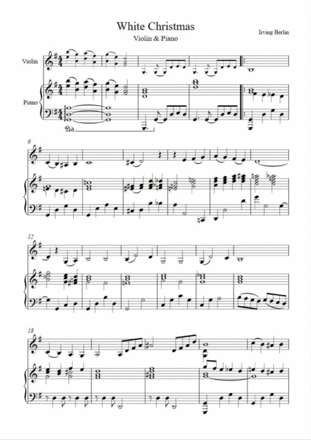 White Christmas By Berlin Violin Piano In G Page 2