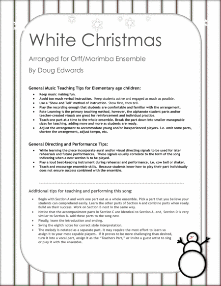 White Christmas Doo Wop As Sung By The Drifters Page 2