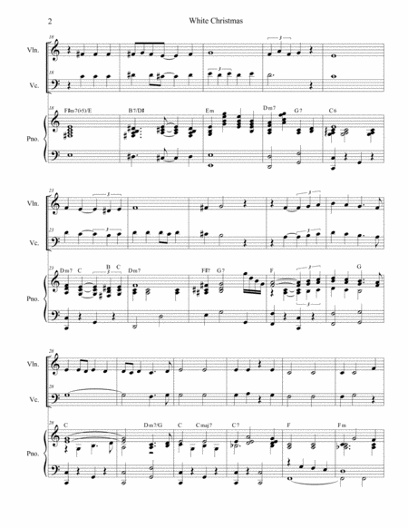White Christmas Duet For Violin And Cello Page 2