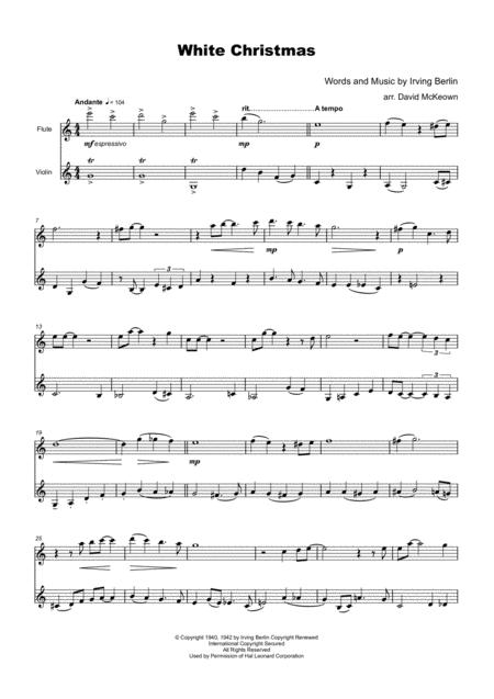 White Christmas Flute And Violin Duet Page 2