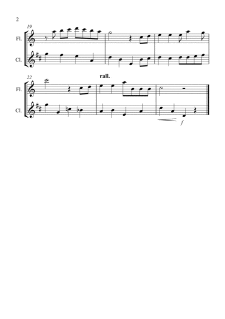 White Christmas For Flute And Clarinet Duet Page 2