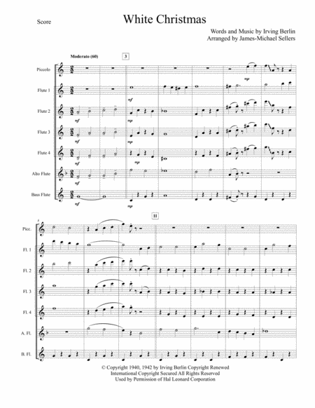 White Christmas For Flute Choir Page 2