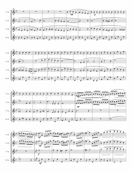 White Christmas For Sax Quartet Page 2