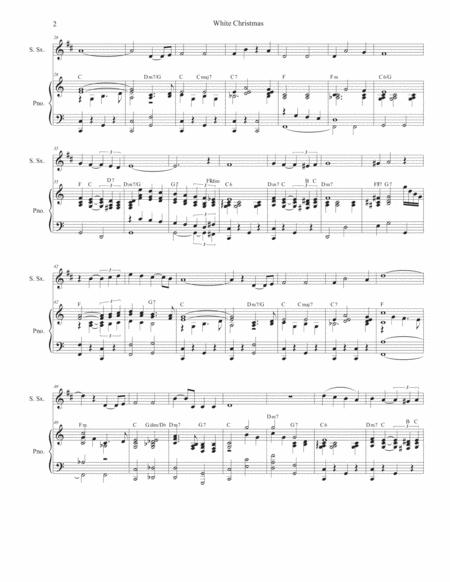 White Christmas For Soprano Saxophone And Piano Page 2