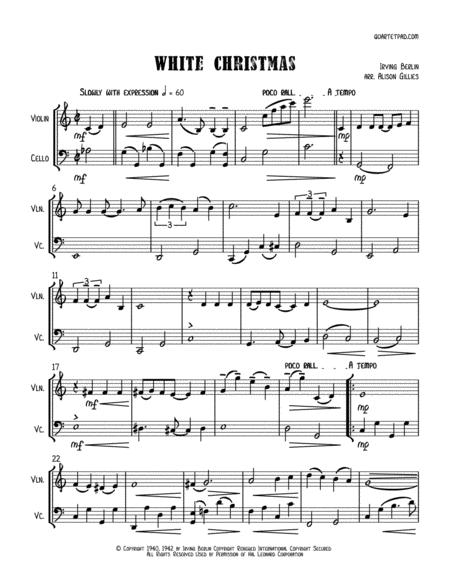 White Christmas Violin Cello Duet Page 2