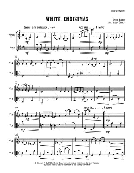 White Christmas Violin Viola Duet Page 2