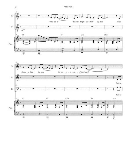 Who Am I For Satb Page 2