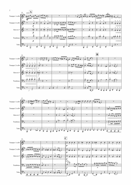 Who Has Got The Blues You You You Brass Quintet Page 2