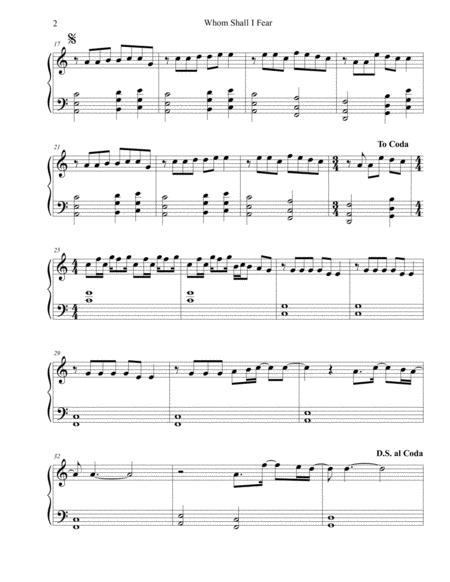 Whom Shall I Fear Chris Tomlin Sheet Music Intermediate Page 2