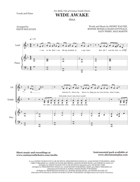 Wide Awake Vocals And Piano Page 2