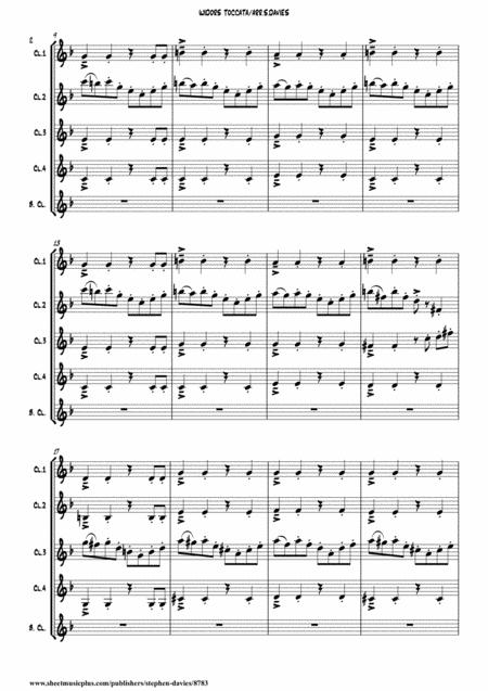 Widors Toccata For Clarinet Quintet Page 2