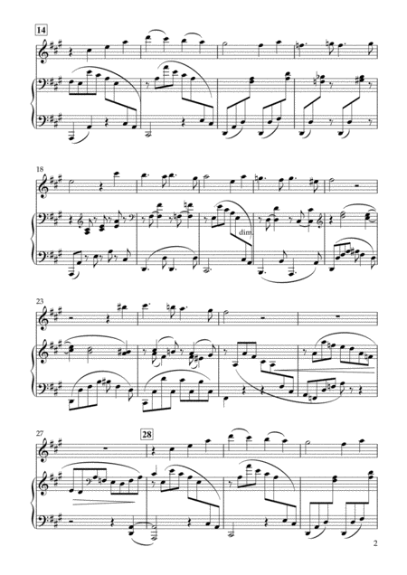 Wie Melodien Zieht Es Mir It Moves Like A Melody Op 105 1 For Flute Piano Page 2