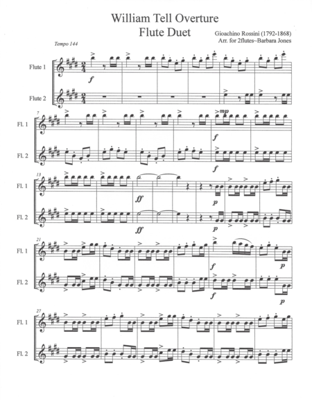 William Tell Overture Flute Duet Page 2