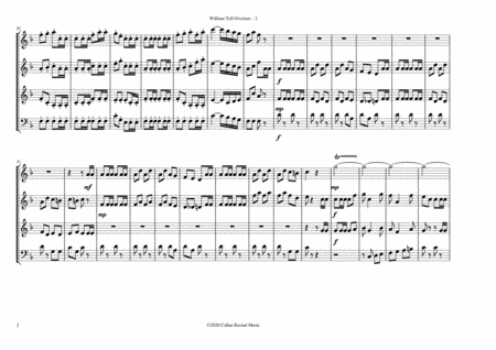 William Tell Overture Woodwind Quartet Page 2