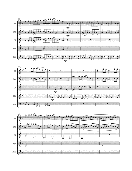 Wind Quintet In G Minor Page 2