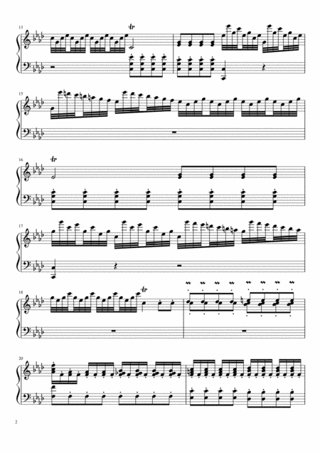 Winter Vivaldi From The Four Seasons Piano Solo Page 2