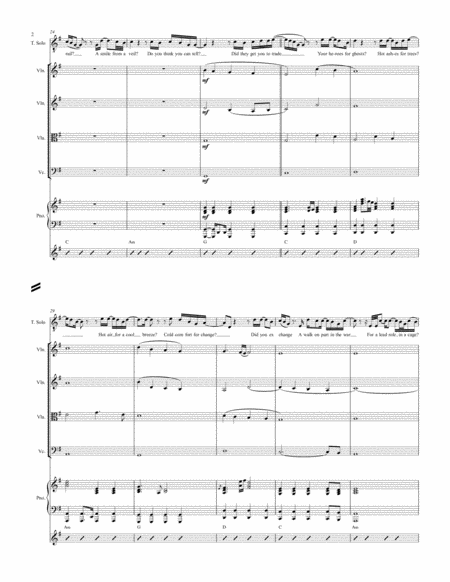 Wish You Were Here Voice Piano String Quartet Lead Sheet Page 2