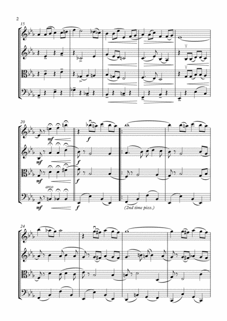 With A Song In My Heart String Quartet Page 2