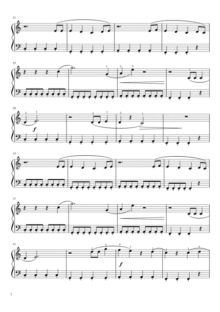 With Or Without You By U2 Easy Piano Arr Page 2