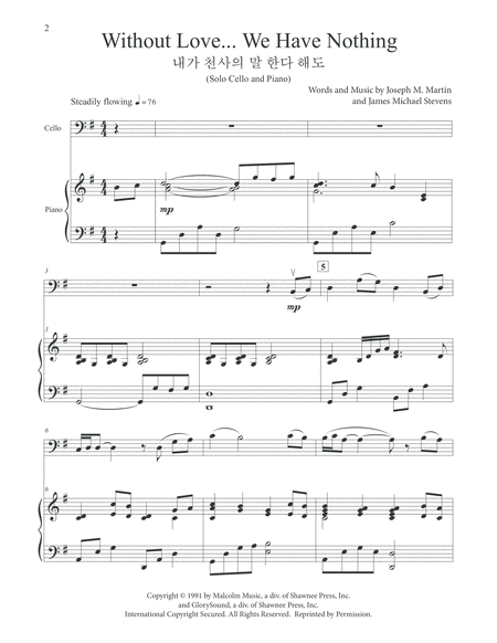 Without Love We Have Nothing Cello Piano Page 2