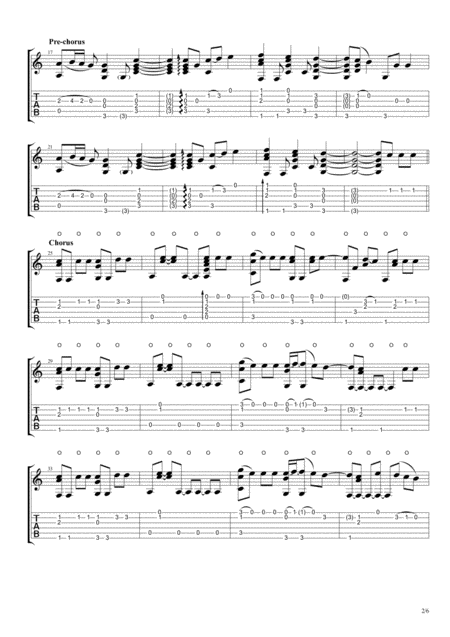 Without You Fingerstyle Guitar Page 2