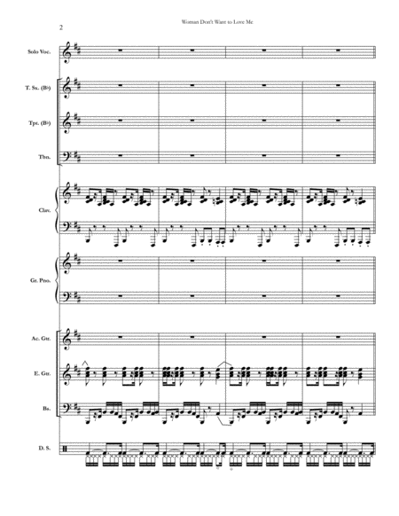 Woman Dont Want To Love Me Chicago Full Score Set Of Parts Page 2