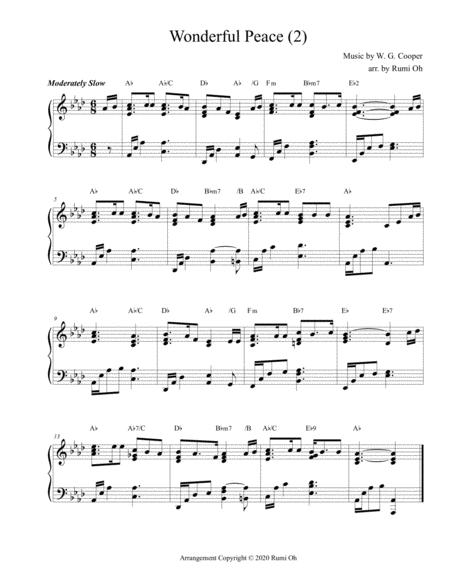 Wonderful Peace Favorite Hymns Arrangements With 3 Levels Of Difficulties For Beginner And Intermediate Page 2