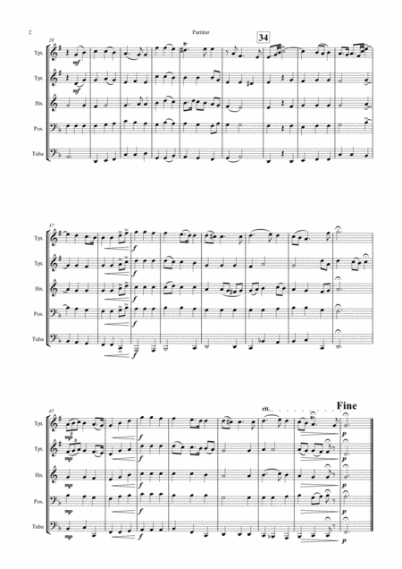 Xerxes Largo Ombra Mai Fu Brass Quintet Page 2